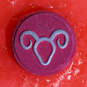 Box of 2 Zodiac Bath Fizzers with Horoscope -  Aries