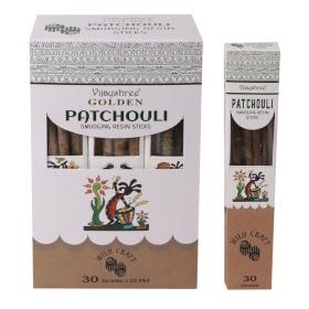 12x 30g Golden Patchouli Smudging Resin Sticks