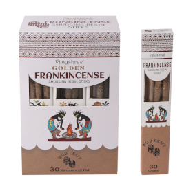 12x 30g Golden Frankincense Smudging Resin Sticks