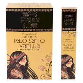 12x 15g Golden Palo Santo and Vanilla Incense Sticks