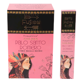 12x 15g Golden Palo Santo and Rosemary Incense Sticks