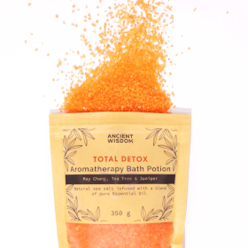 5x Aromatherapy Bath Potion in Kraft Bag 350g - Total Detox