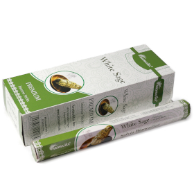 6x Aromatika Charcoal Free Hex Incense - White Sage