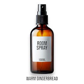 12x Warm Gingerbread Room Spray 100ml - White Label
