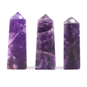 3x Gemstone Obelisk Point - African Amethyst