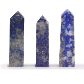 3x Gemstone Obelisk Point - Afghan Lapis