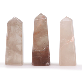 3x Gemstone Obelisk Point - Smokey Quartz
