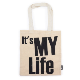 10x Iconic Basic Tote Bag - IT\'s MY LIFE - Natural 4oz
