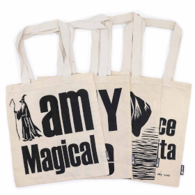 10x Iconic Basic Tote Bag - Assorted Pack - 10 designs - Natural 4oz