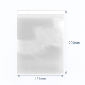 500x Poly-Prop Bags 135x200mm Reseal