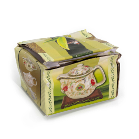 Small Herbal Teapot - Blue Pattern - Damaged Box