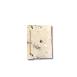 Mini Lokta Mixed Flowers Notebook (12x8cm) 40 Pages