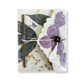 Med Lokta Bougainvillea Notebook (15x12cm) - 45 Pages