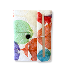 Lrg Lokta Colourful Leaves (21x15cm) - 45 Pages