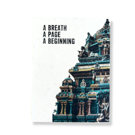 Lrg Lokta Inspiration Notebook (21x15cm) - 45 Pages - A Breath - Bookmark Included