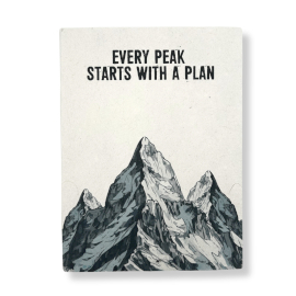 Lrg Lokta Inspiration Notebook (21x15cm) - 45 Pages - Every Peak - Bookmark Included