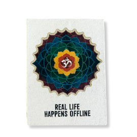 Lrg Lokta Inspiration Notebook (21x15cm) - 45 Pages - Real Life -Bookmark Included