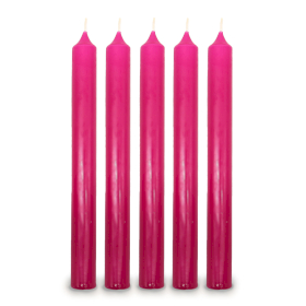 100x Fushcia Dinner Candle