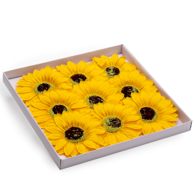 9x Craft Soap Flower - Jumbo Sunflowers - 14cm