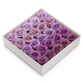 25x Craft Soap Flower - (5-Layer) Romantic Rose - Graduated Selection - Lavender Blush