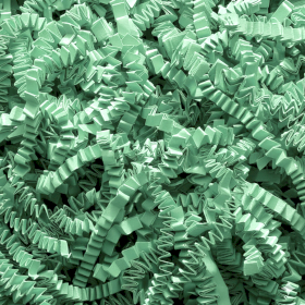ZigZag DeLux Shredded Paper - Green (1KG)