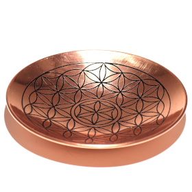 Copper Offer / Smudge Plate - Flower of Life