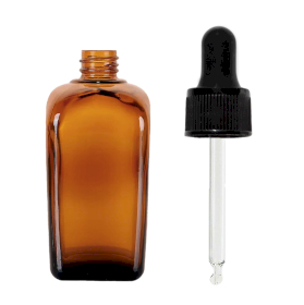 48x 100ml Amber Glass Alchemist Bottle with Pipette