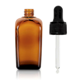 64x 50ml Amber Glass Alchemist Bottle with Pipette