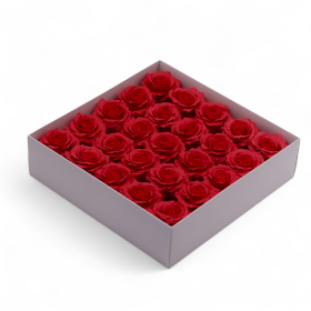 25x Craft Soap Flower - (5-Layer) Romatic Rose - Red