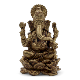 6x Brass Miniature Gods - Ganesha (22gms)  - 37mm