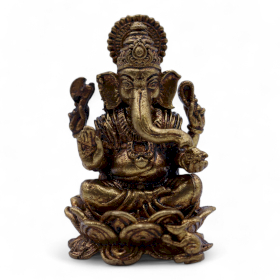 4x Brass Miniature Gods - Ganesha (52gms)  - 49mm