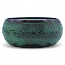 Extra Loud - Mushroom Singing Bowl - 23x10.5cm 1.3kg - Moss Green