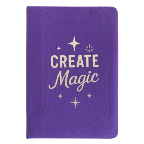 Purple Velvet Note Book - 80 pages - Create Magic