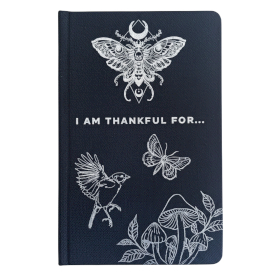 Black & Silver Gratitude Journal- 120 pages - I am Thankful For