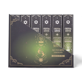 12x Aventurine Crystal Scents Smudge Incense - Chocolate