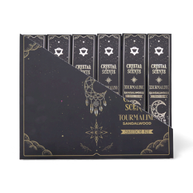 12x Tourmaline Crystal Scents Smudge Incense - Sandalwood