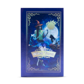 Purple Foil Tarot Card Set - Witch Tarot - with booklet