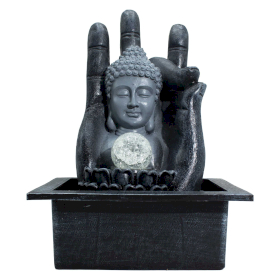 Tabletop Water Feature - Buddha Head & Hand
