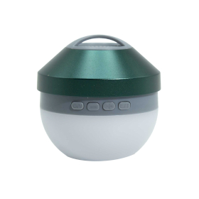 Campiing Hanging Light and Mini Speaker - Green