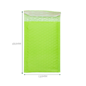 35x Green Poly Bubble Envelope (130x180+40mm)