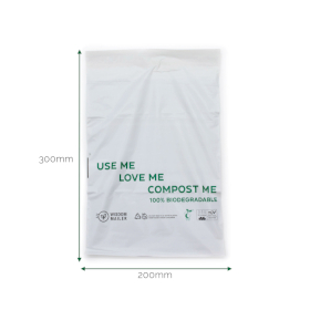 100x 100% Biodegradable Mailer (200x300mm)