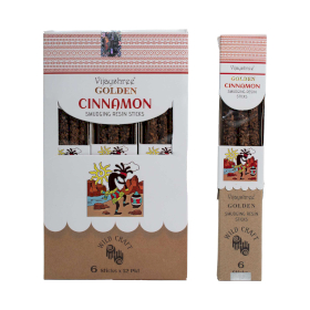 12x 30g Golden Cinnamon Smudging Resin Sticks