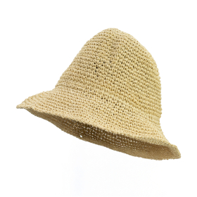 Floppy Straw Sun Hat - Natural Biege