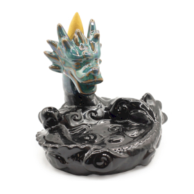 3x Backflow Incense Burner - Large Dragon Pool
