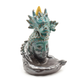 3x Backflow Incense Burner - Dragon Over Buddha