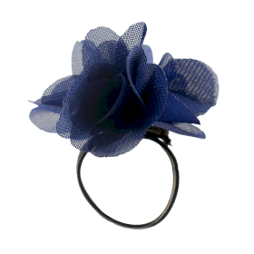 100x Chiffon Scent Rings - Navy Blue