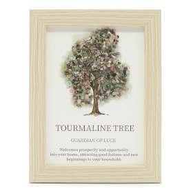 3x Gemstone Picture - Tree of Life - Tourmaline