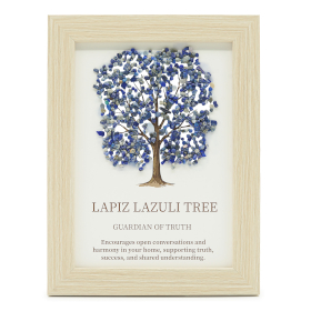 3x Gemstone Picture - Tree of Life - Lapiz Lazuli
