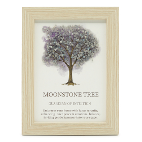 3x Gemstone Picture - Tree of Life - Moonstone