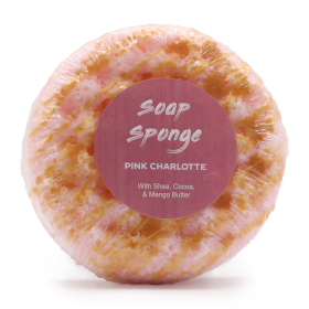 3x Pink Charlotte Triple Butter Soap Sponge